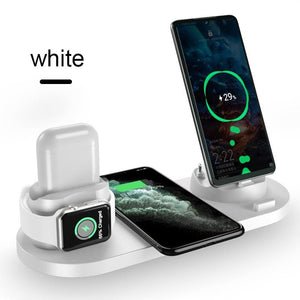 6 in 1 Wireless Charger Dock Station for iPhone/Android/Type-C USB Phones - Buyingspot