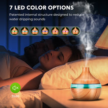 Load image into Gallery viewer, Wood Grain Ultrasonic Electric Essential Oil Diffuser - Buyingspot
