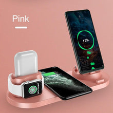 Load image into Gallery viewer, 6 in 1 Wireless Charger Dock Station for iPhone/Android/Type-C USB Phones - Buyingspot
