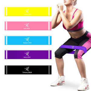 5 Colors Latex Resistance Bands - Buyingspot