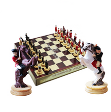 Cargar imagen en el visor de la galería, Leather Chess Board with Themed Chess Pieces - Buyingspot