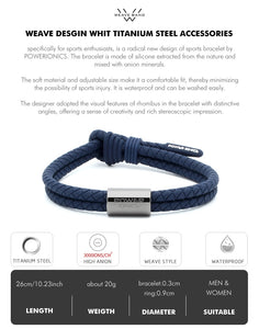 Power Ionics WEAVE BAND Unisex Sports Fashion Bracelet - Buyingspot