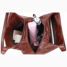 Cargar imagen en el visor de la galería, Luxury Vegan Soft Leather Vintage Tote Bag - Buyingspot